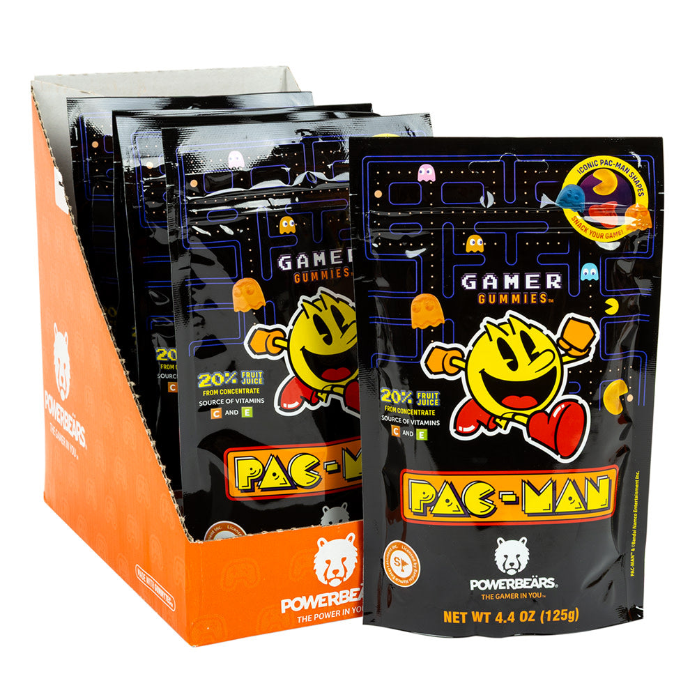 Wholesale Pac-Man Gamer Gummies 4.4 Oz Pouch- Bulk