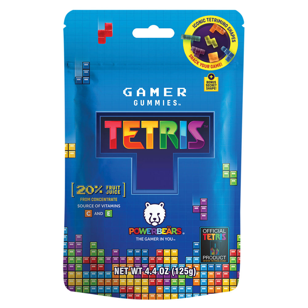 Wholesale Tetris Gamer Gummies 4.4 Oz Pouch- Bulk