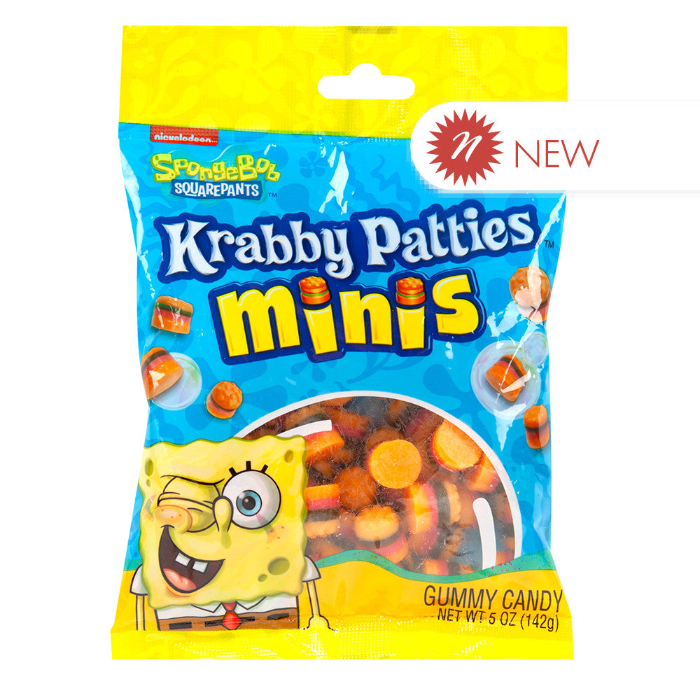 Wholesale Spongebob - Krabby Patties Miniature - Peg Bag- Bulk