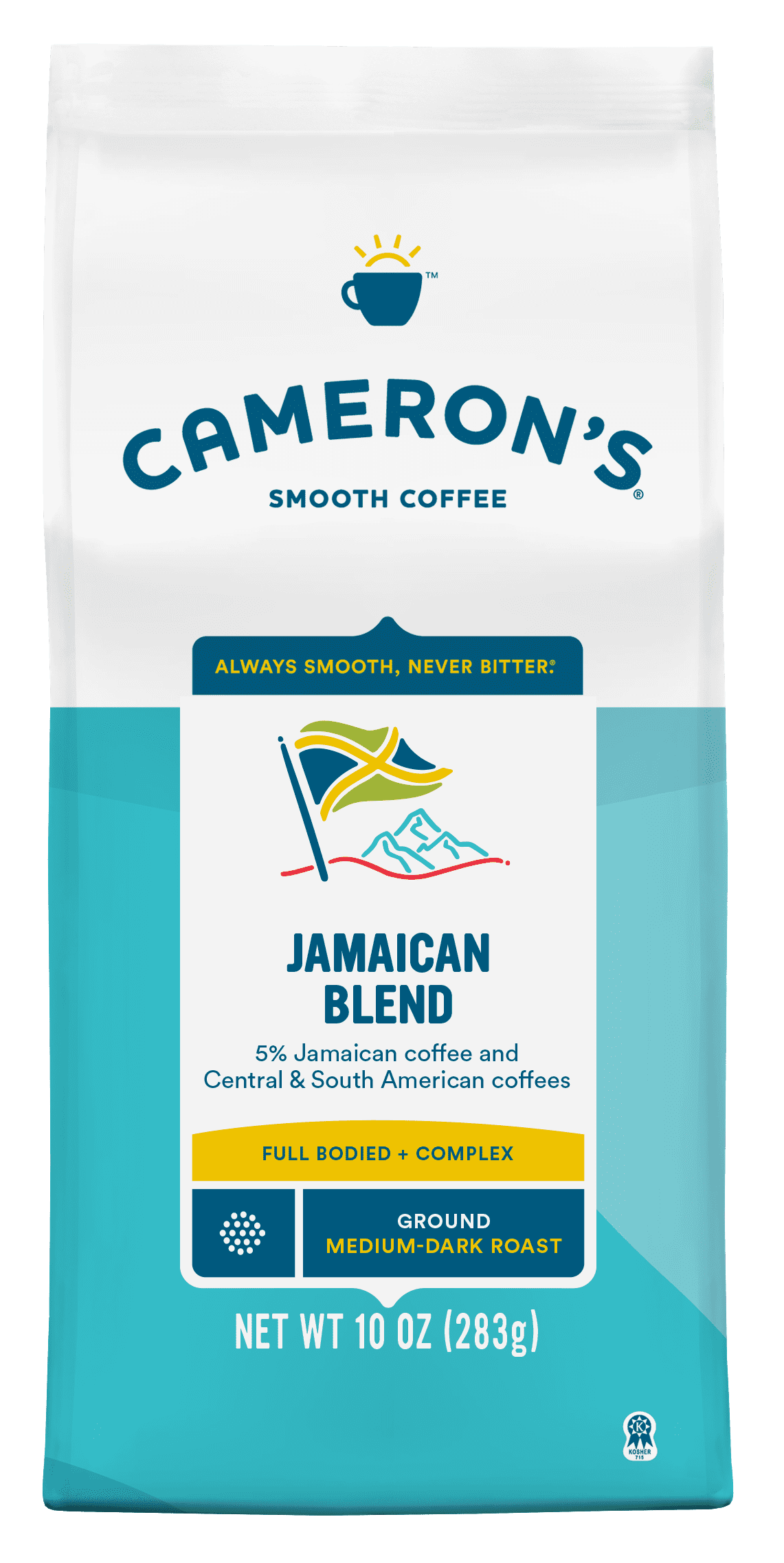 Cameron's® Jamaican Blend Medium-Dark Roast Ground Coffee 10 oz Bag