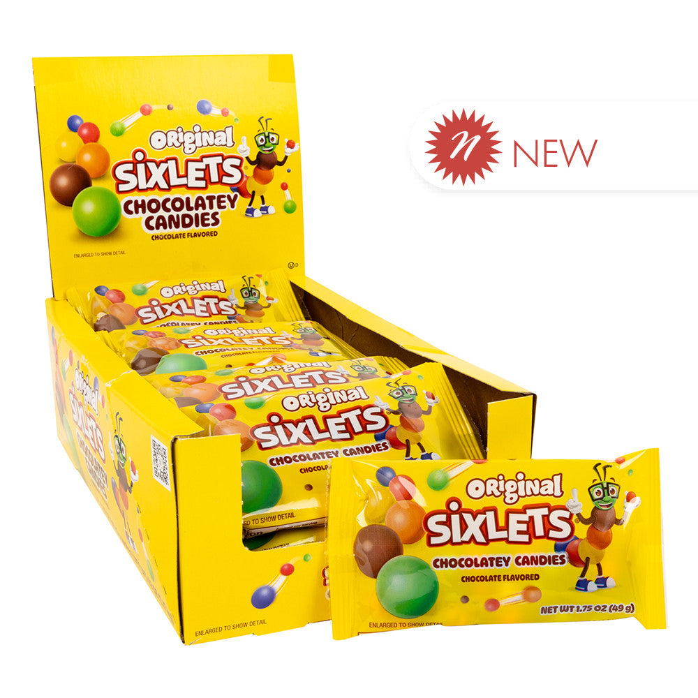Wholesale Sixlets - Chocolate Candies 1.75Oz- Bulk