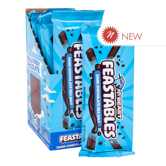 Wholesale Mr Beast Feastables Bar Dark Chocolate Sea Salt 2.1 Oz- Bulk