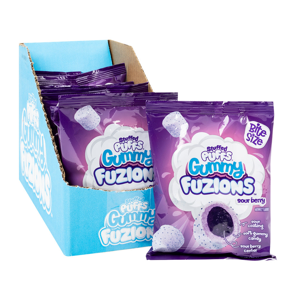 Wholesale Stuffed Puffs - Gmy Fuzions Sour Berry - 4.36Oz - Pk8- Bulk
