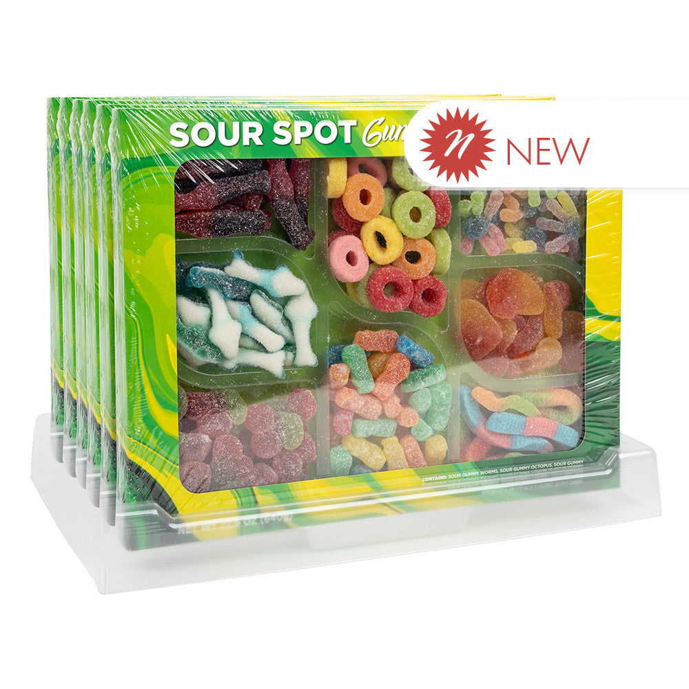 Wholesale BoxNCase Sour Spot Gummies Charcuterie Board 22.05 Oz Box- Bulk