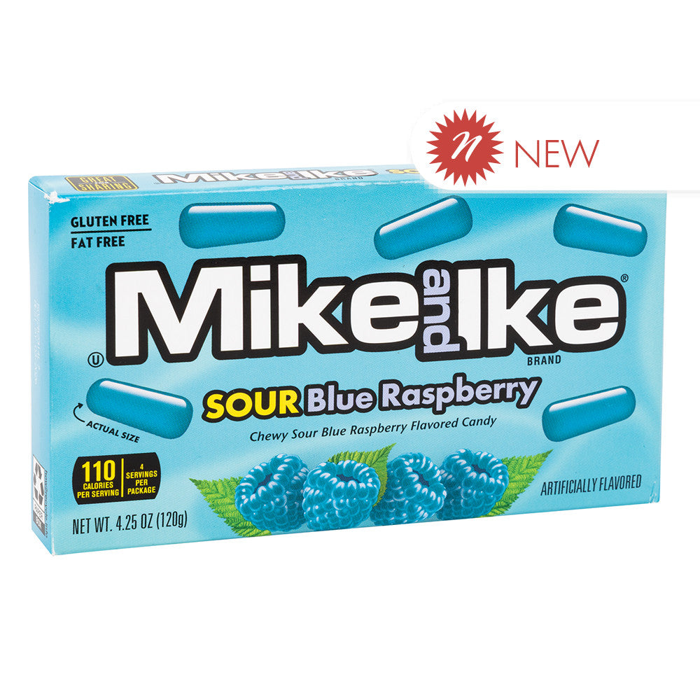 Wholesale Mike & Ike - Sour Blue Raspberry Theater Box - 4.25Oz- Bulk