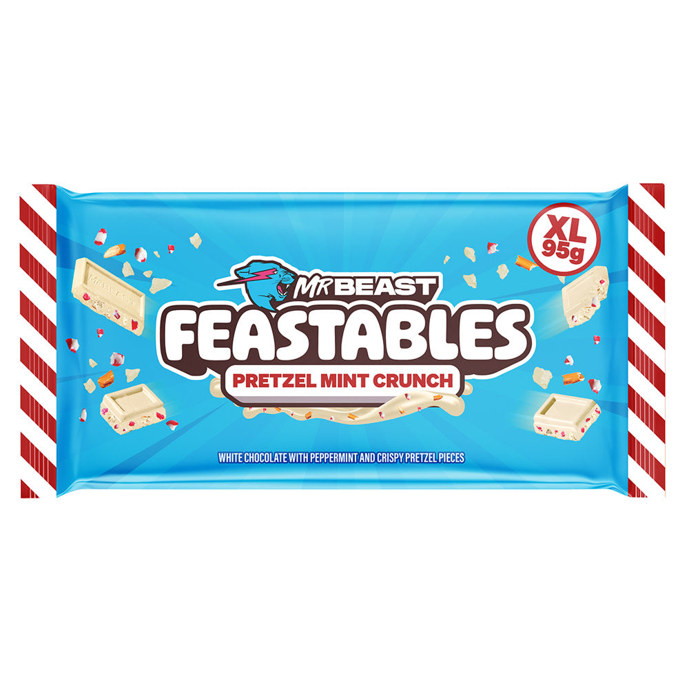 Wholesale Feastables Pretzel Mint Crunch Xl Bar 3.35 Oz- Bulk