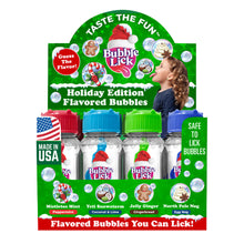 Wholesale Bubblelick Holiday Mix Bubbles 2.5 Oz Bottle- Bulk