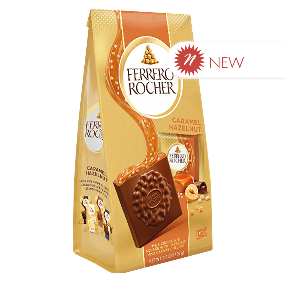 Wholesale Ferrero Rocher - Squares - Caramel - 3.7Oz- Bulk