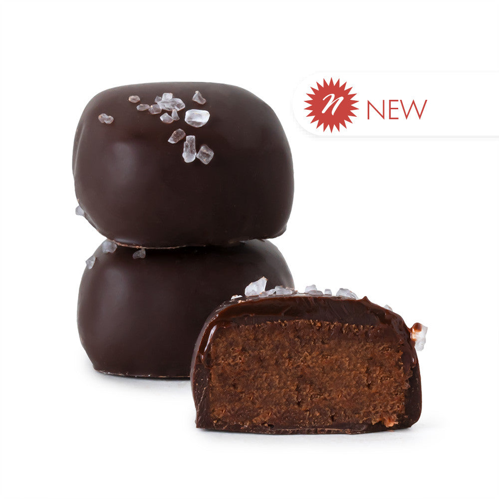 Wholesale BoxNCase Dark Chocolate Sea Salt Chocolate Caramels- Bulk