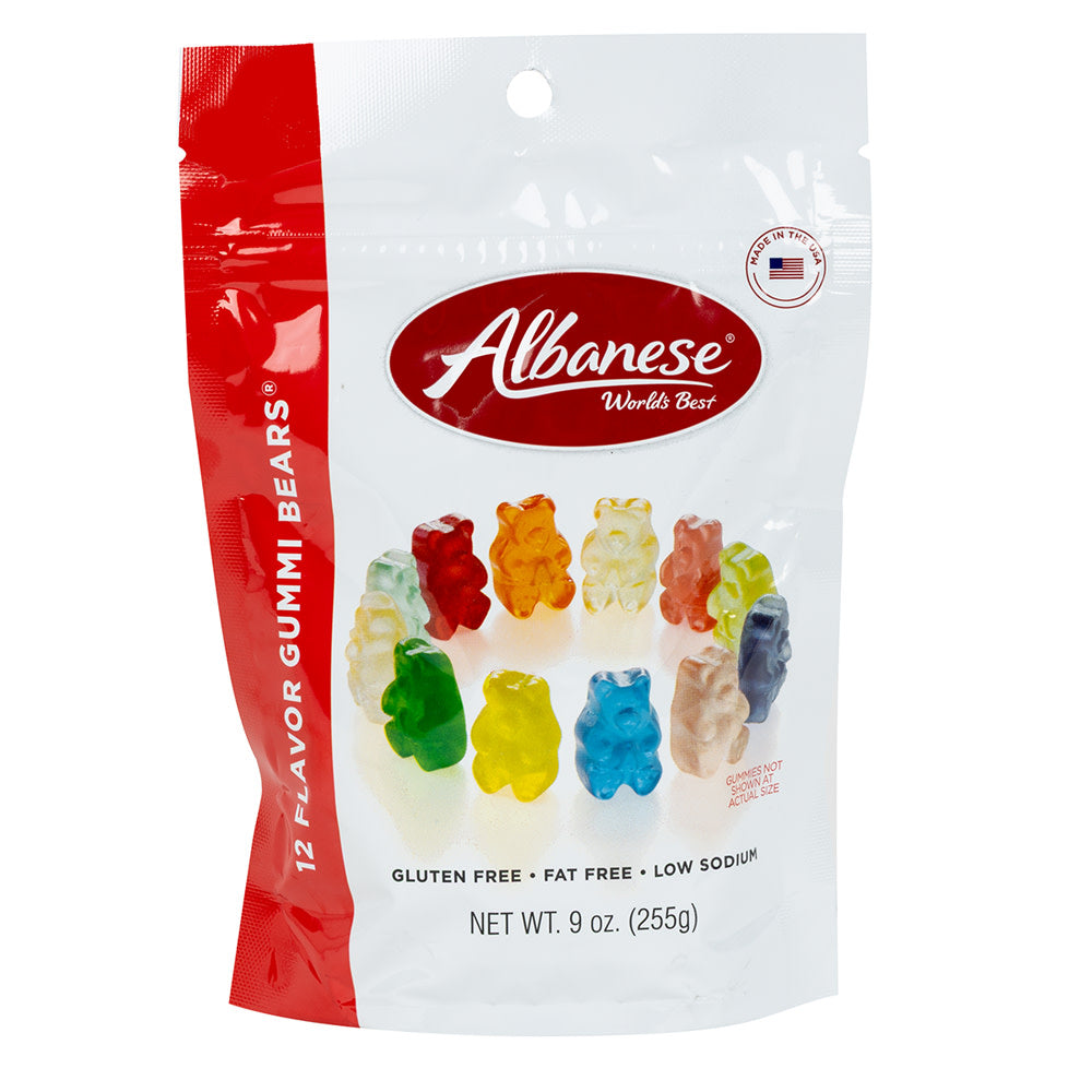 Wholesale Albanese 12 Flavor Gummi Bears 9 Oz Pouch- Bulk