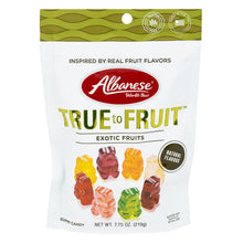Wholesale Albanese True To Fruit Exotic Fruits Gummies 7.75 Oz Pouch- Bulk