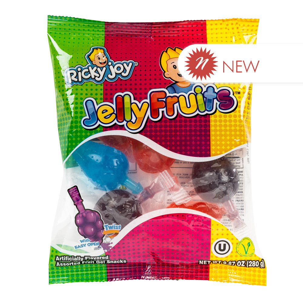 Wholesale Ricky Joy Jelly Fruits 9.87 Oz Peg Bag- Bulk