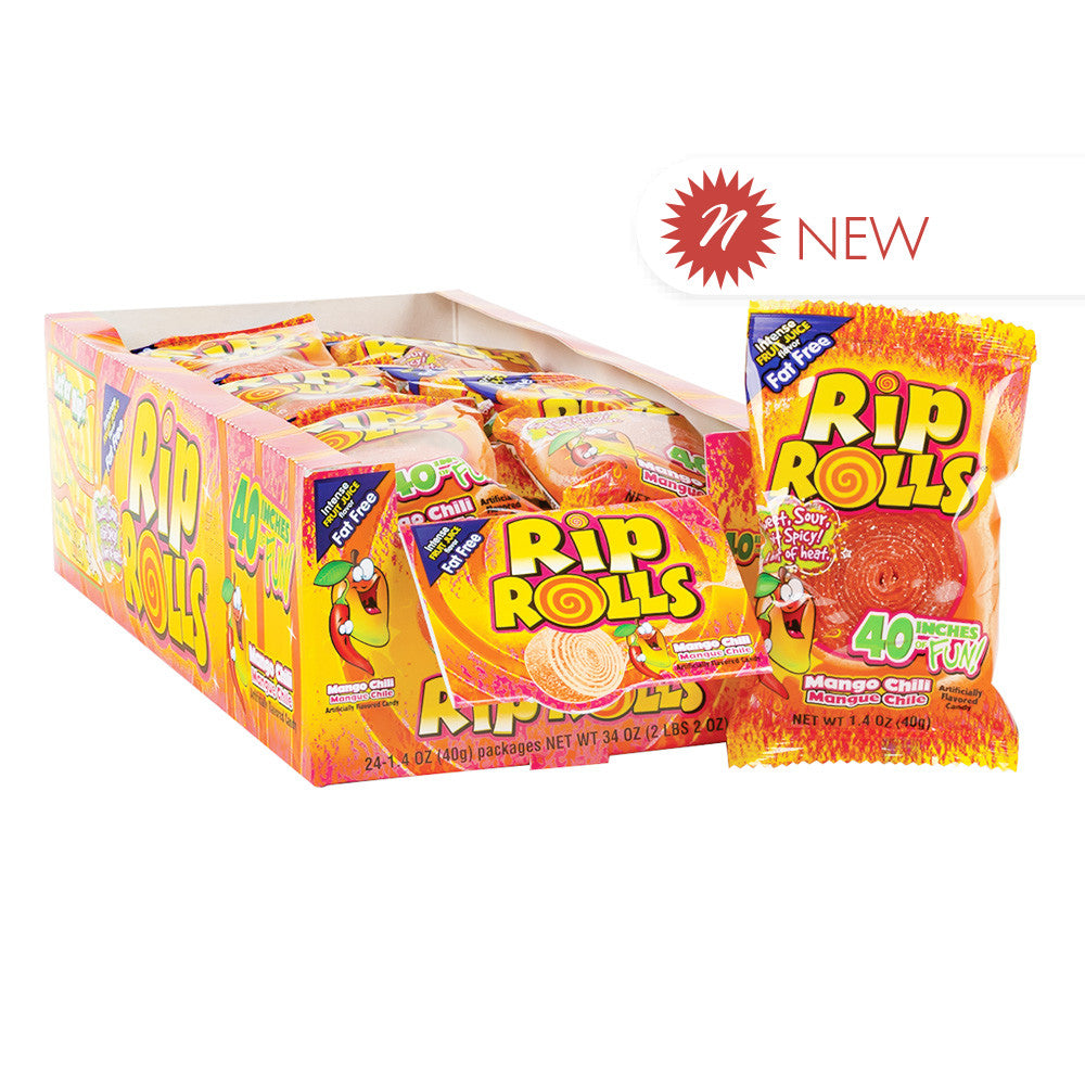 Wholesale Rip Rolls - Chili Mango 1.4Oz- Bulk