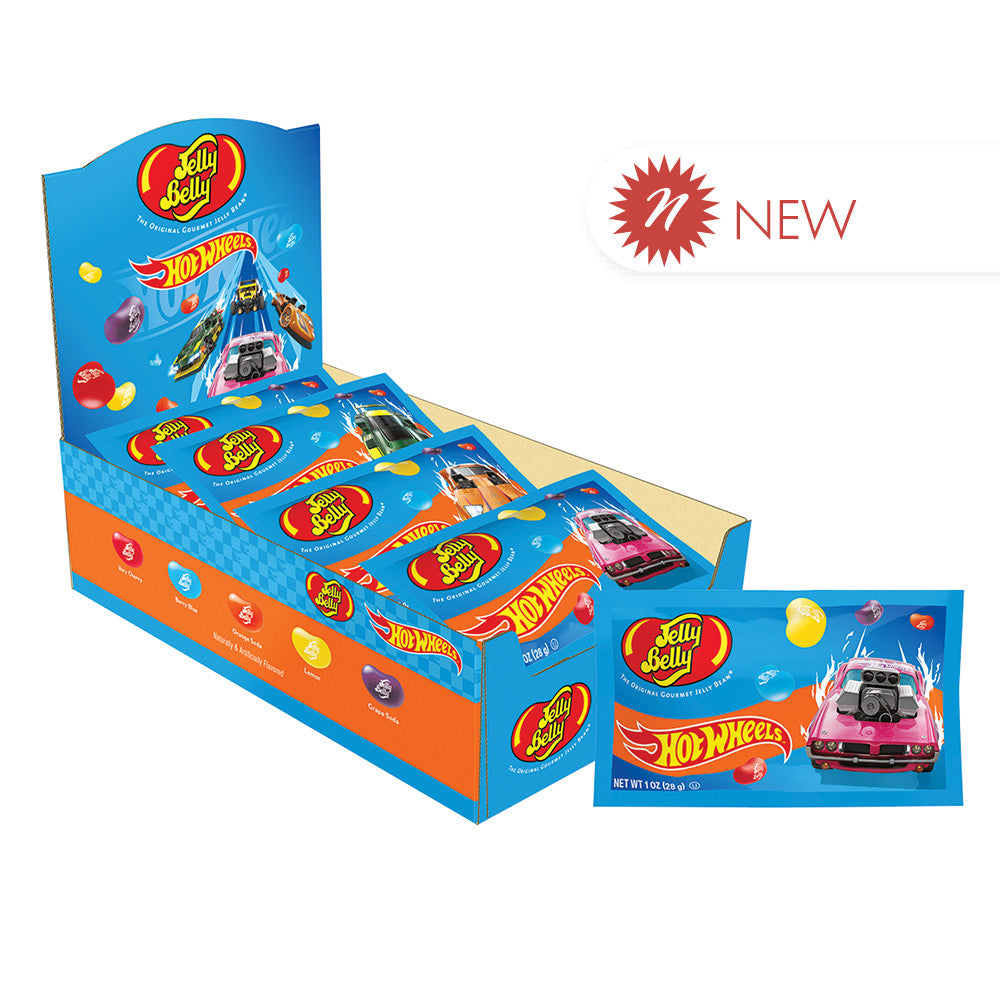 Wholesale Jelly Belly Hot Wheels Assorted 1 Oz Bags- Bulk