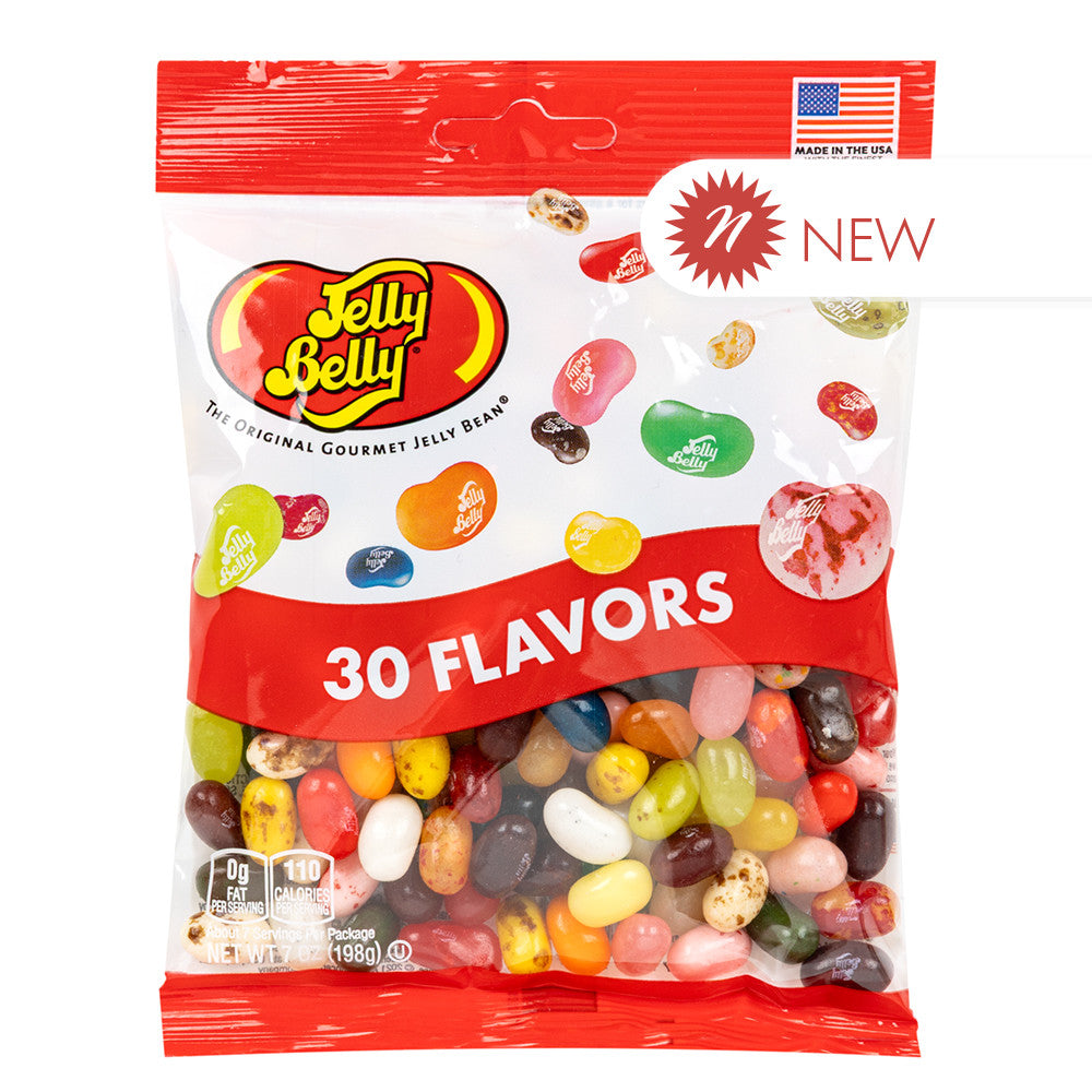 Wholesale Jelly Belly 30 Flavors 7 Oz Peg Bag- Bulk