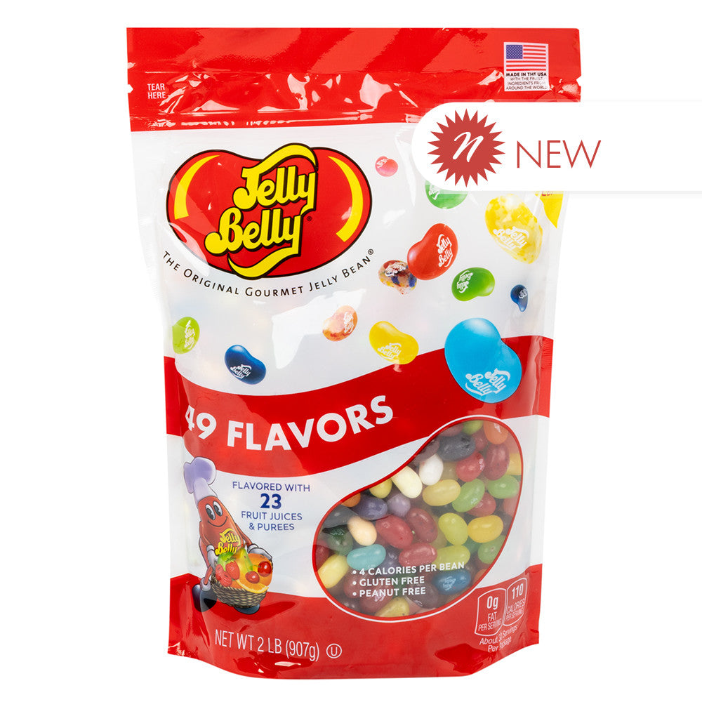 Wholesale Jelly Belly 49 Flavors 2 Lb Pouch- Bulk