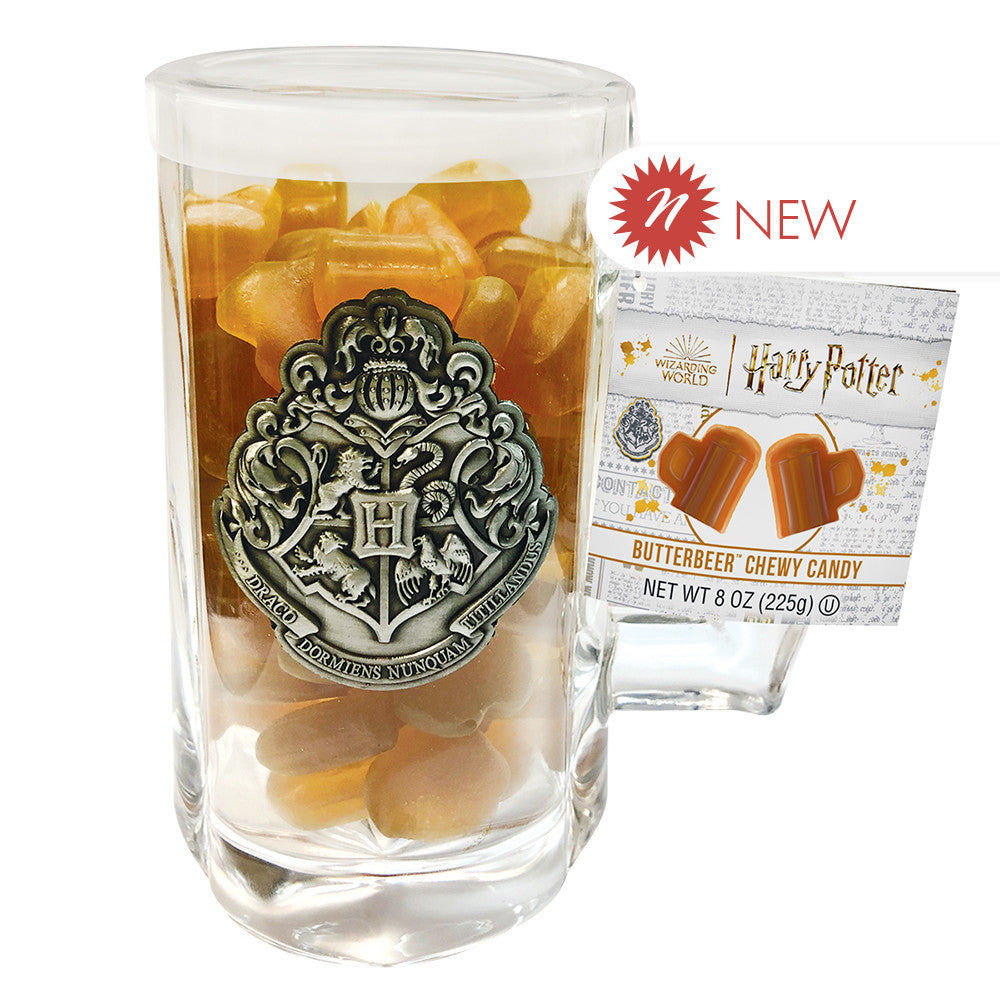 Wholesale Jelly Belly Harry Potter Butterbeer Chewy Candy 8 Oz Glass Mug- Bulk