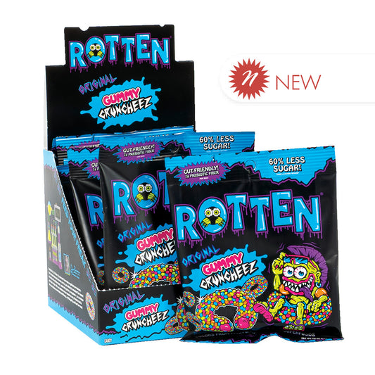 Wholesale Rotten Original Gummy Cruncheez 1.8 Oz Peg Bag- Bulk