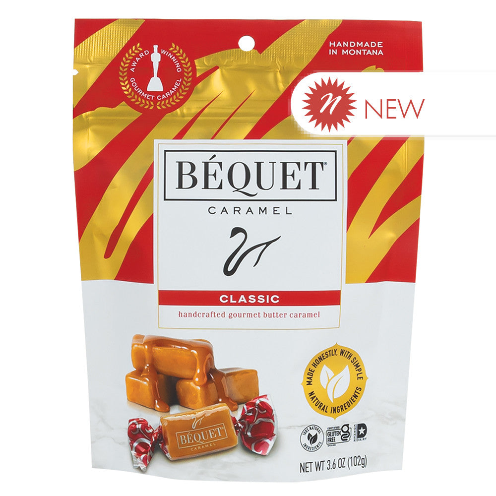 Wholesale Bequet Classic Caramel 3.6 Oz Pouch- Bulk