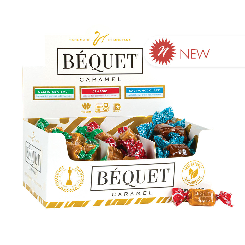 Wholesale Bequet Assorted Caramel 0.4 Oz Change Maker- Bulk