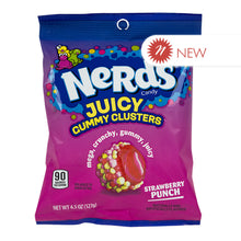 Wholesale Nerds Strawberry Punch Juicy Gummy Clusters 4.5 Oz Peg Bag- Bulk