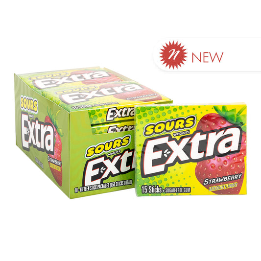 Extra Gum Strawberry Sours