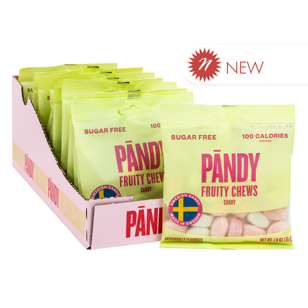 Wholesale Pandy - Fruity Chews - Sugar Free Peg Bag - 1.8Oz- Bulk