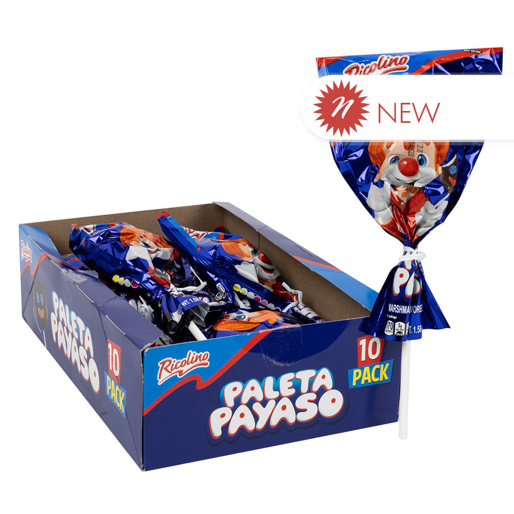 Wholesale Ricolino Paleta Payaso 1.59 Oz Box- Bulk