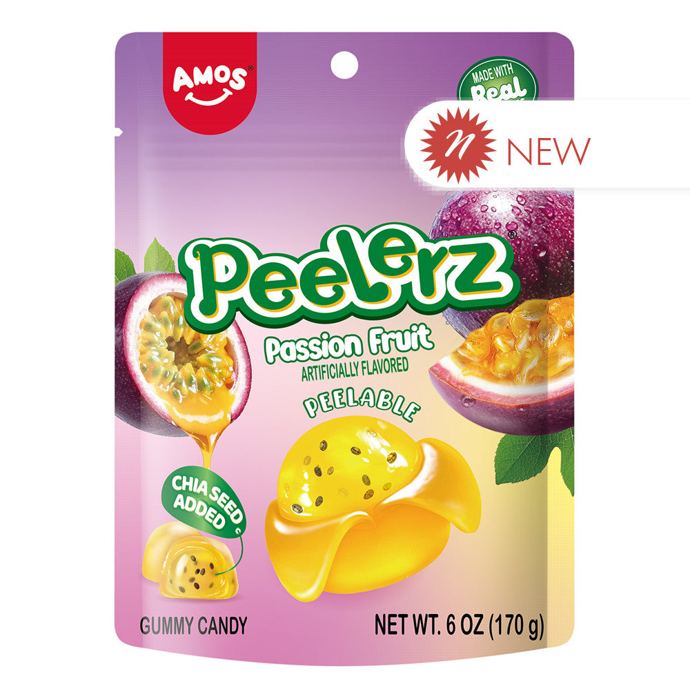 Wholesale Peelerz Gummy Passionfruit 6 Oz Bag- Bulk