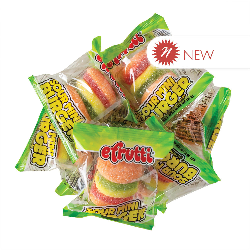 Wholesale Efrutti - Sour Mini Burgers - .32Oz- Bulk