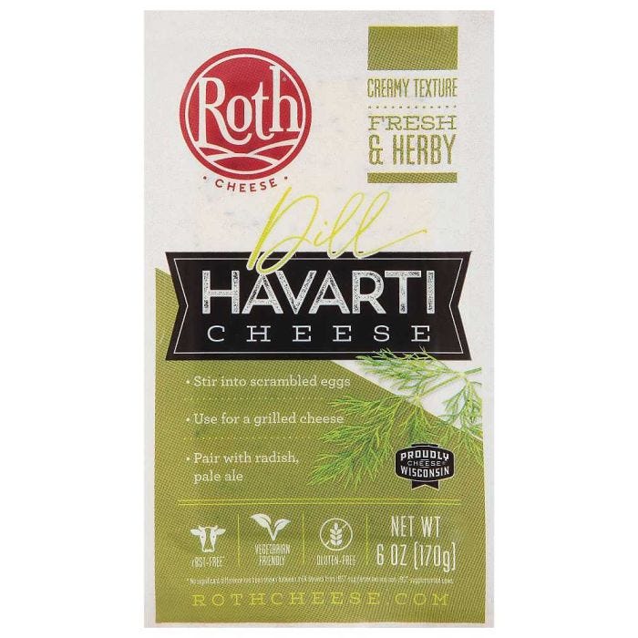 Dill Havarti Cuts Cheese 6 OZ