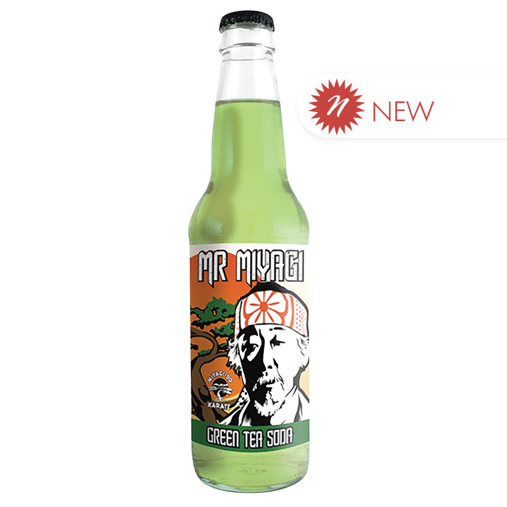 Wholesale Mr. Miyagi Green Tea Soda 12 Oz Bottle- Bulk