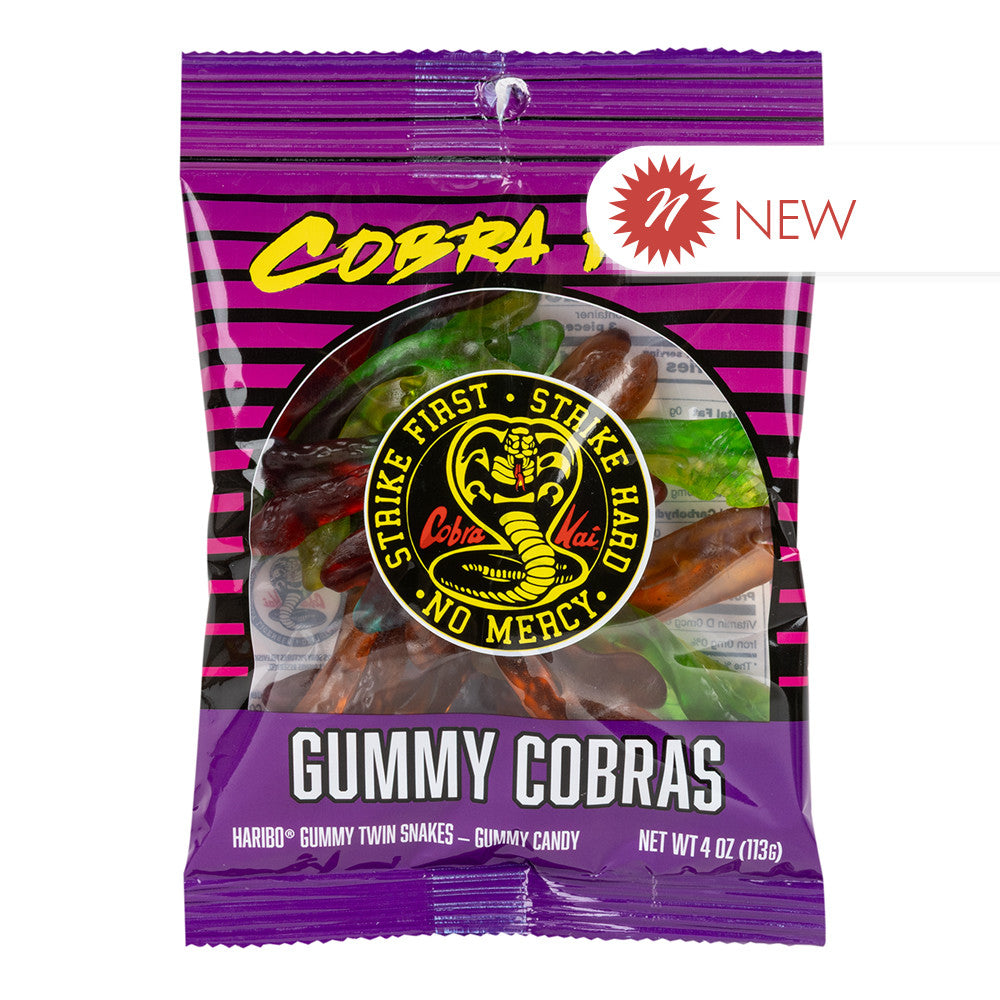 Wholesale Cobra Kai - Peg - Gummy Twin Snakes - 4Oz- Bulk