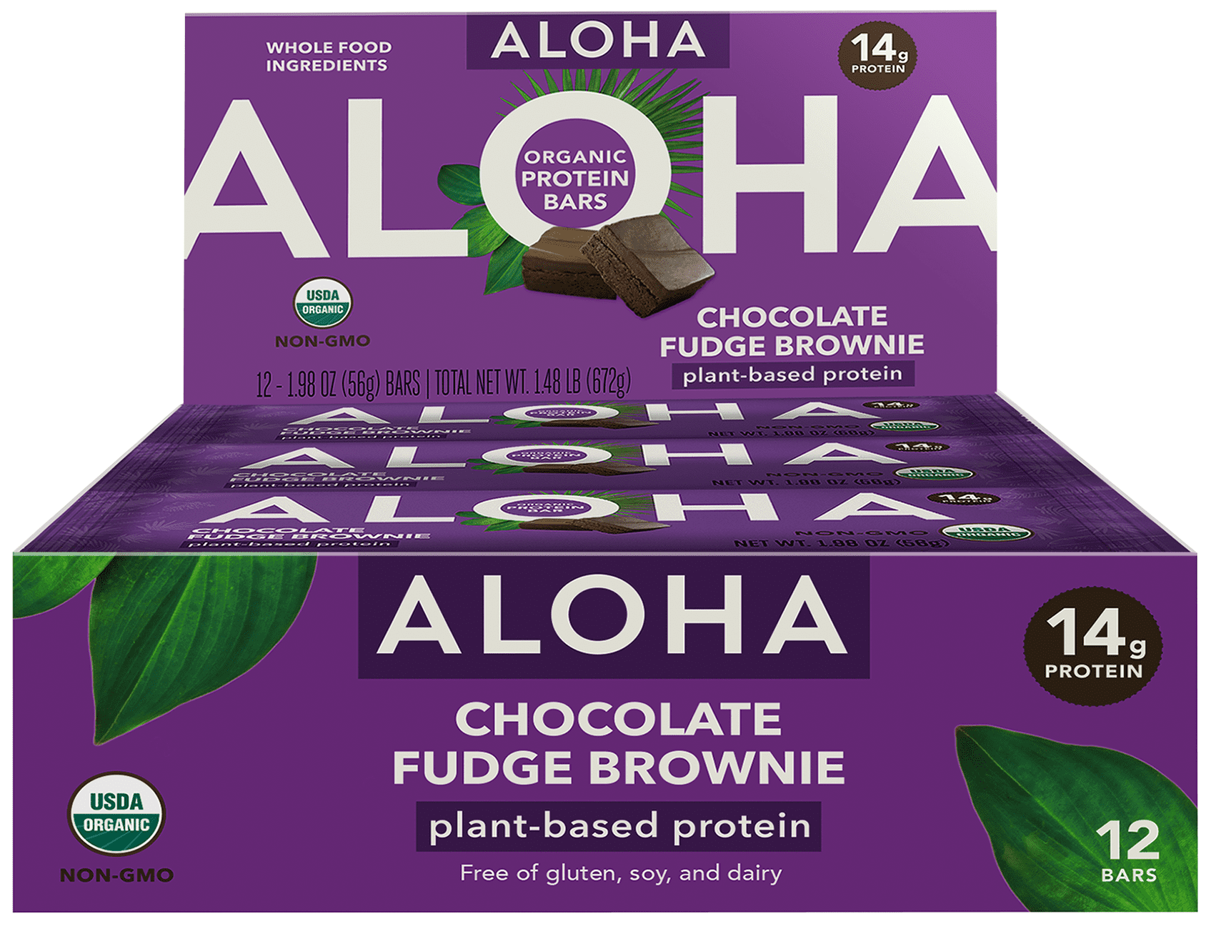 Aloha Organic Plant Based Protein Bar 1.9 oz Bar