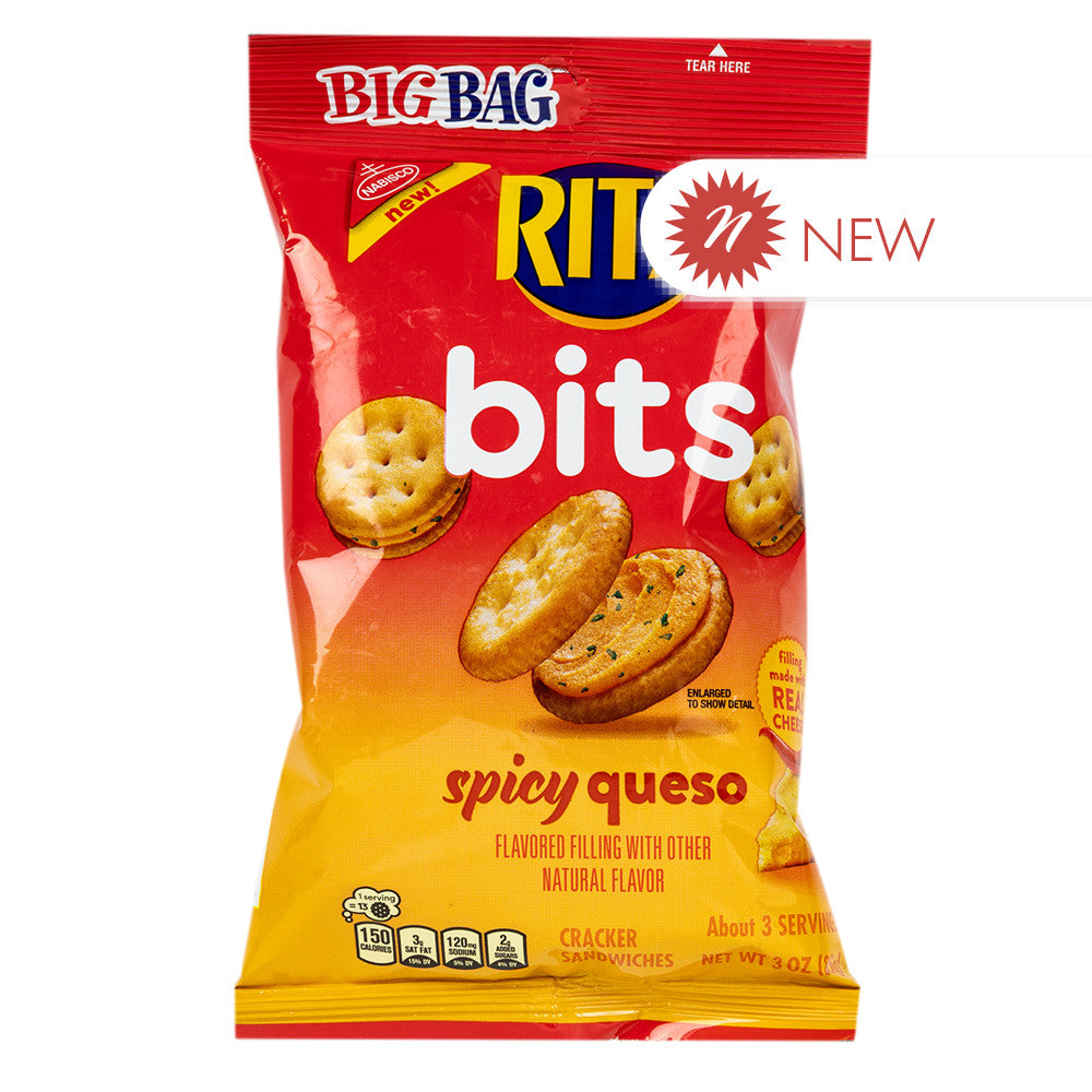 Wholesale Ritz - Bits - Spicy Queso Peg - 3Oz- Bulk