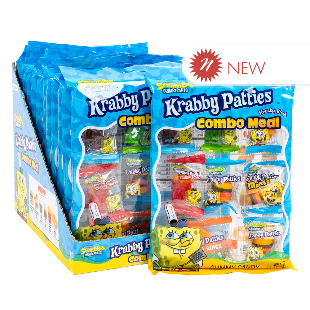 Wholesale Krabby Patties - Combo Meal Peg - 2.6Oz- Bulk