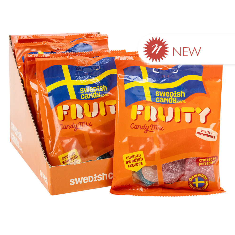 Wholesale Swedishcandy.Com Fruity Candy Mix 3.5 Oz Peg Bag- Bulk