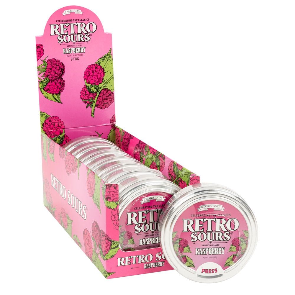 Wholesale Retro Sours - Raspberry 2.12Oz- Bulk