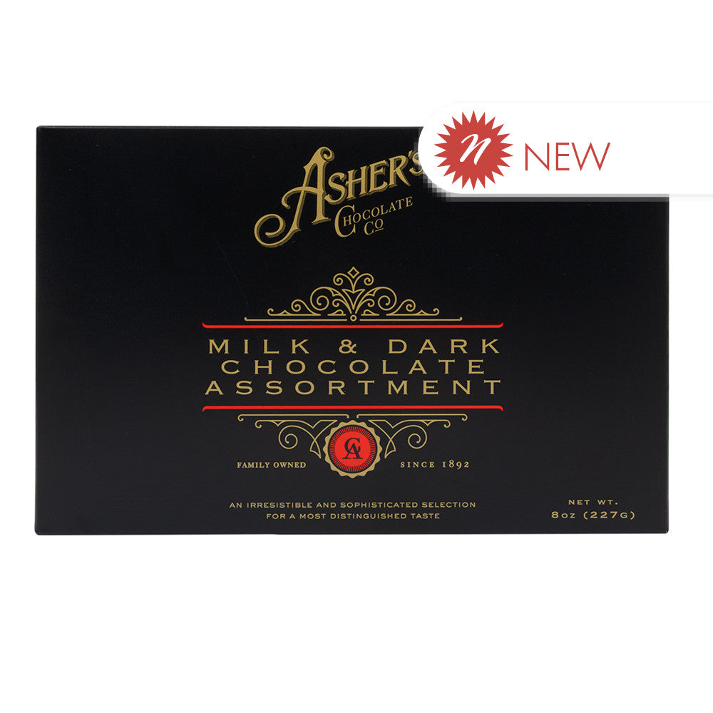 Wholesale Asher’S Milk & Dark Chocolate Assortment 8 Oz Gift Box- Bulk