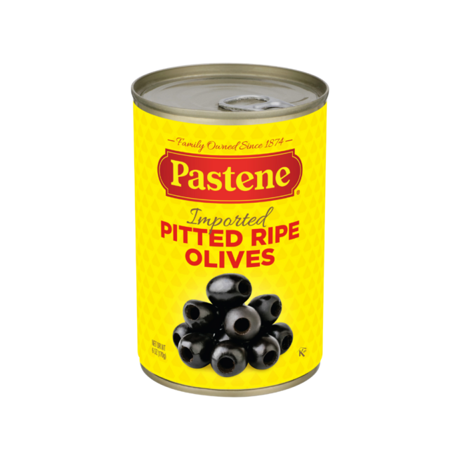 Pastene Extra Large Pitted Olives 6 OZ