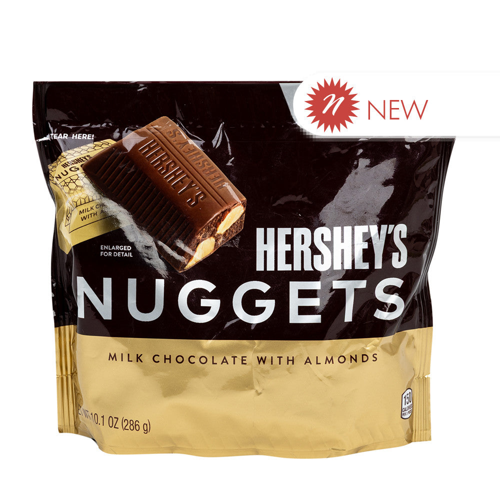 Wholesale Hershey’S Milk Chocolate With Almonds Nuggets 10.1 Oz Pouch- Bulk