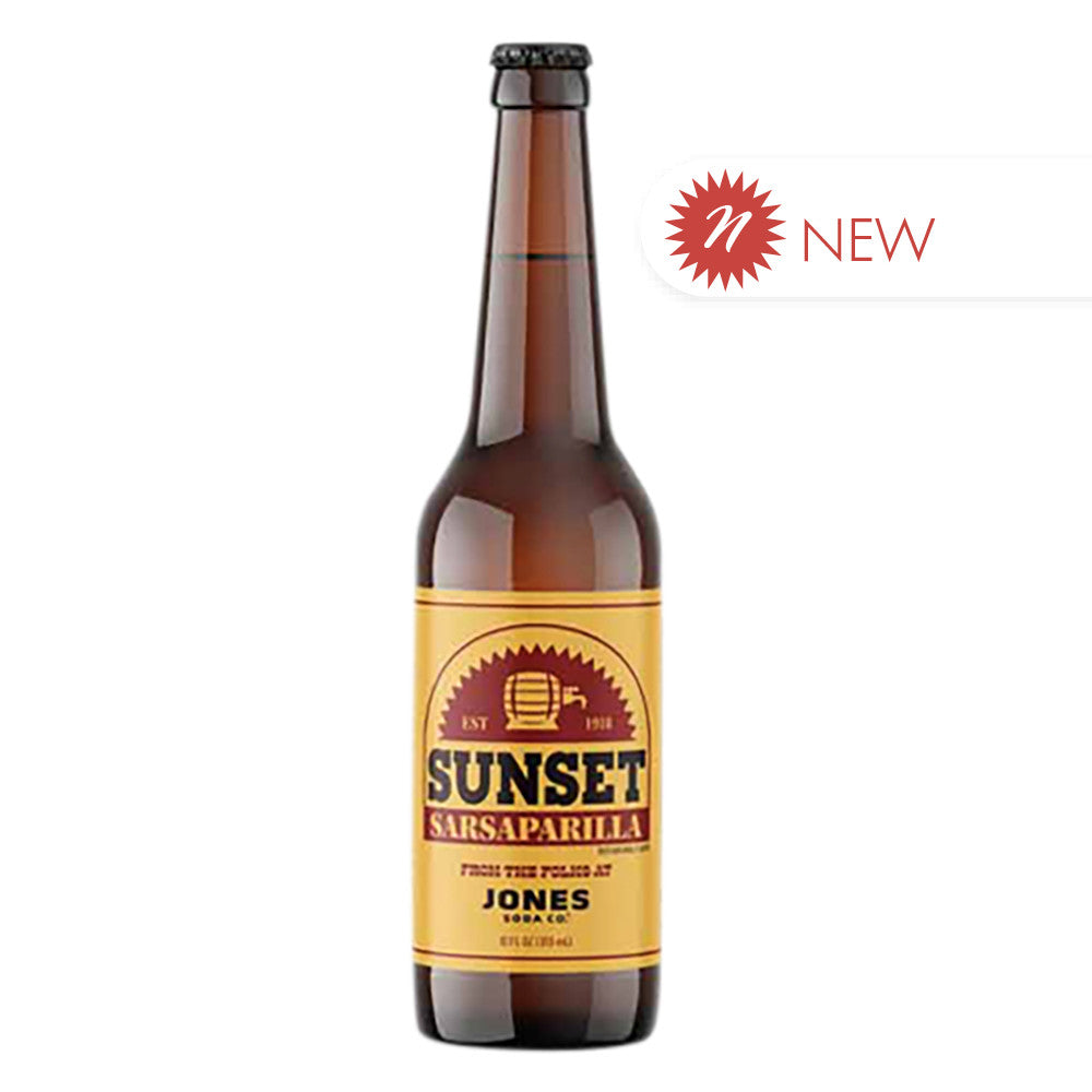 Wholesale Jones Nuka Sunset Sarsaparilla 12 Oz Bottle- Bulk