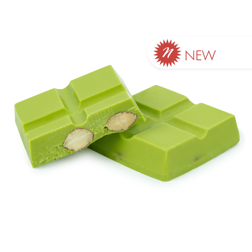 Wholesale BoxNCase Pistachio Flavored Almond Bark Bites- Bulk