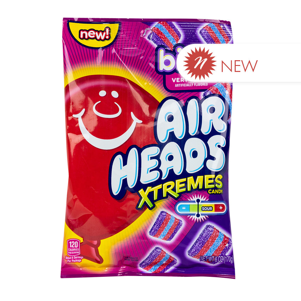 Wholesale Airheads Xtremes Verry Berry Bites 6 Oz Peg Bag- Bulk