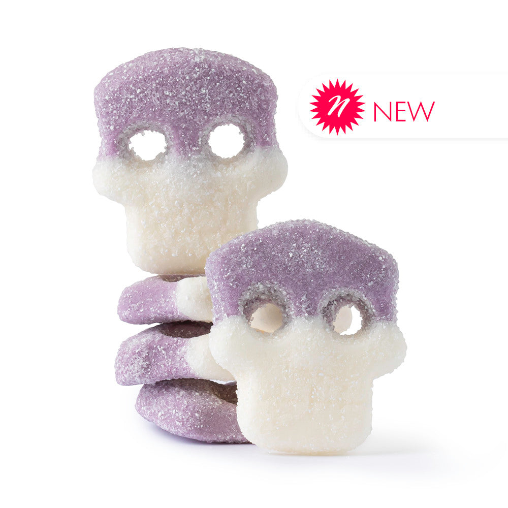 Wholesale Swedish Style Skulls Sour Grape- Bulk