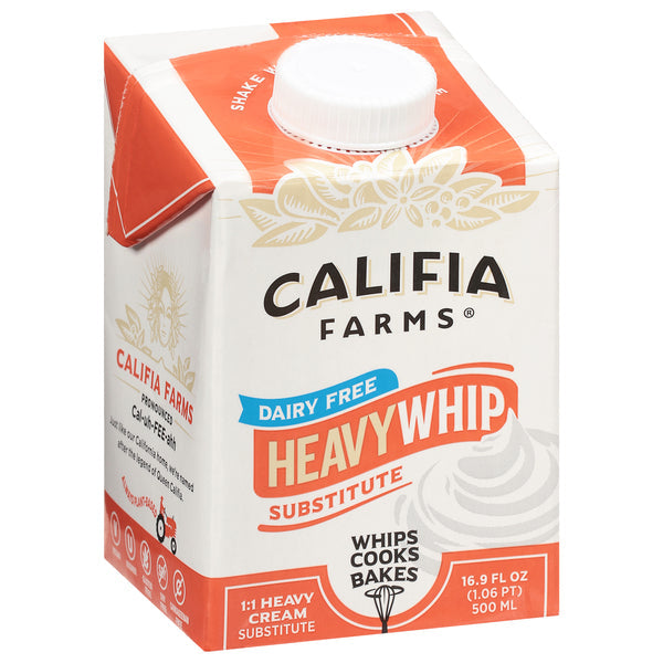 Califia Heavy Whip Cream Dairy Free 16.9 Oz Carton