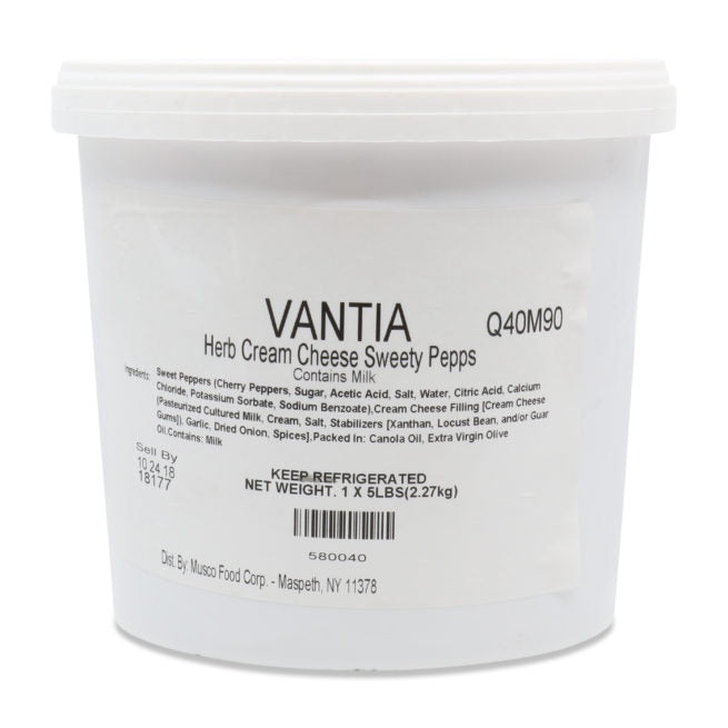 Wholesale Vantia Stuffed Sweety Pepps with Cheese and Herbs Peppers 5 lb- Bulk