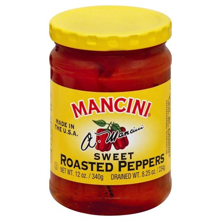 Wholesale Mancini Roasted Peppers 12 OZ-12ct Case Bulk