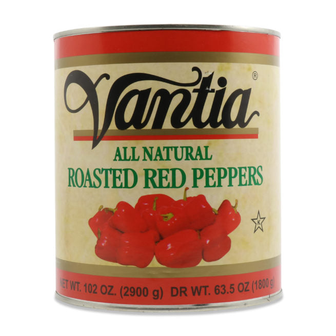 Wholesale Vantia Roasted Red Peppers 102 OZ-6ct Case Bulk