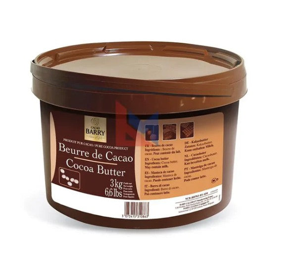 Wholesale Cacao Barry 100% Deodorized Cocoa Butter | 3 kg (6 lb)- Bulk